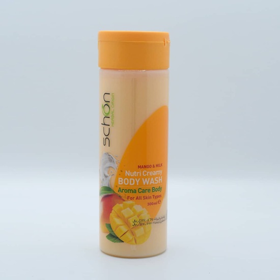 شامپو بدن کرمی شیر و انبه شون